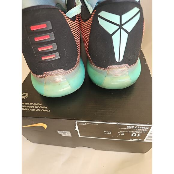 Nike Kobe Bryant X 10 Easter Basketball Shoes Mens 05317-808 Lava Sunset Glow - Picture 7 of 13